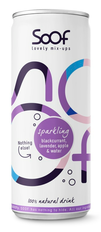 Soof Drink Sparkling Zwarte Bes, Lavendel, Appel & Water