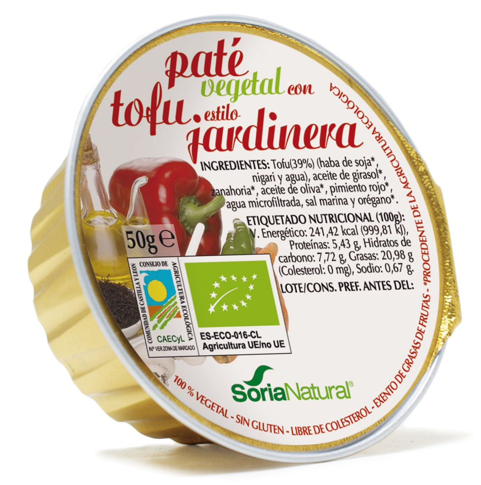 Soria Natural Paté met Tofu en Groenten