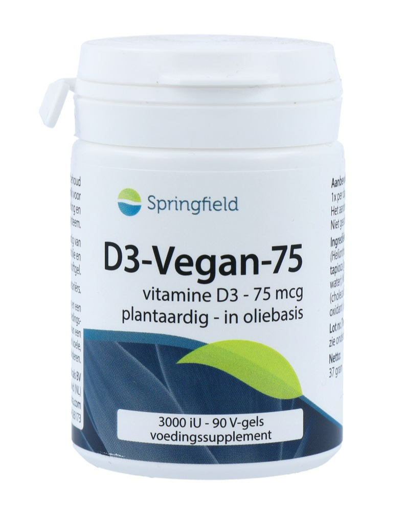 Springfield D3-Vegan 3000IU Softgels