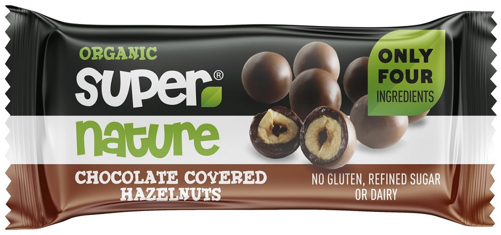 Super Nature Organic Chocolate Covered Hazelnuts
