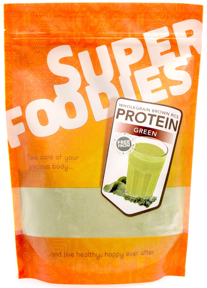 Superfoodies Bruine Rijst Eiwitpoeder Green