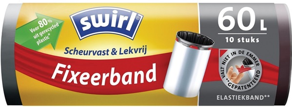 Swirl Afvalzakken Fixeerband 60 Liter