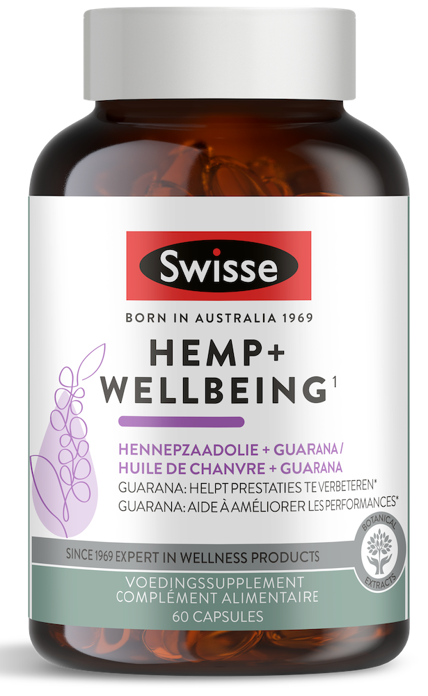 Swisse Hemp+ Wellbeing Capsules