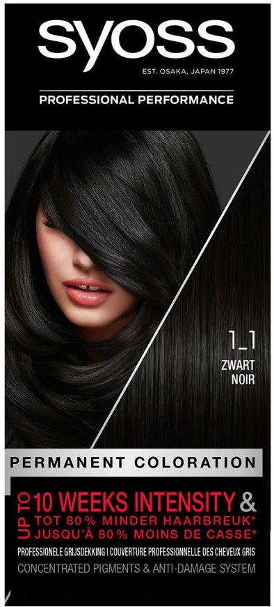 Syoss Color Salonplex 1-1 Zwart