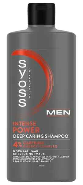 Syoss Men Intense Power Deep Caring Shampoo 4% Caffeine Energy afbeelding