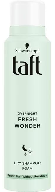 Taft Overnight Fresh Wonder Dry Shampoo Foam