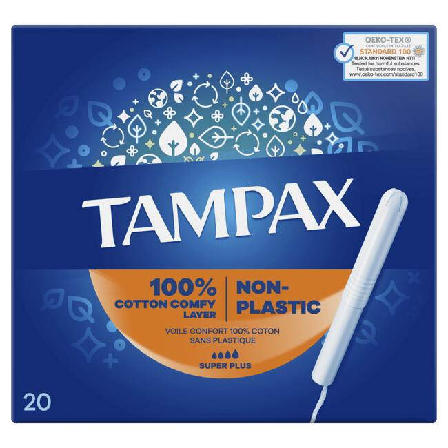 Image of Tampax Super Plus Tampons Met Kartonnen Inbrenghuls 