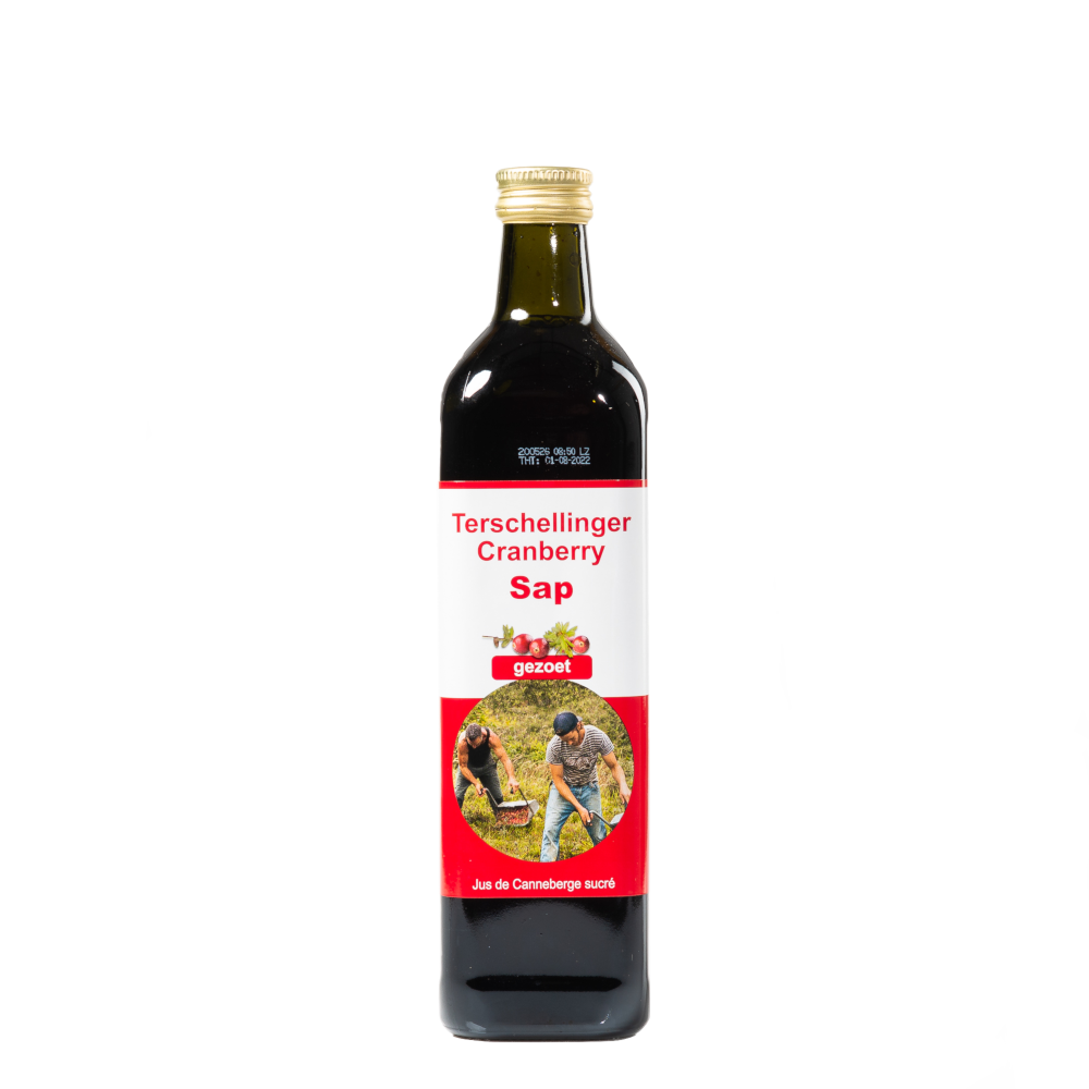 Terschellinger Cranberries Cranberrysap Licht Gezoet 750ml