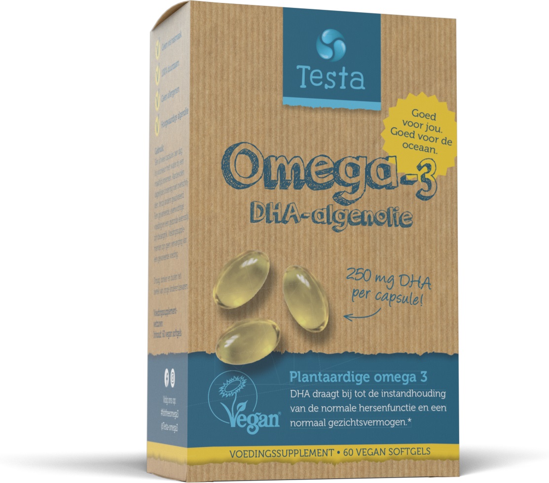 Afbeelding van Testa Algenolie Omega-3 DHA Capsules