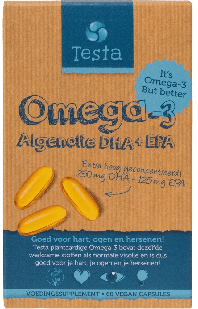 Afbeelding van Testa Omega-3 Algenolie DHA & EPA Softgels