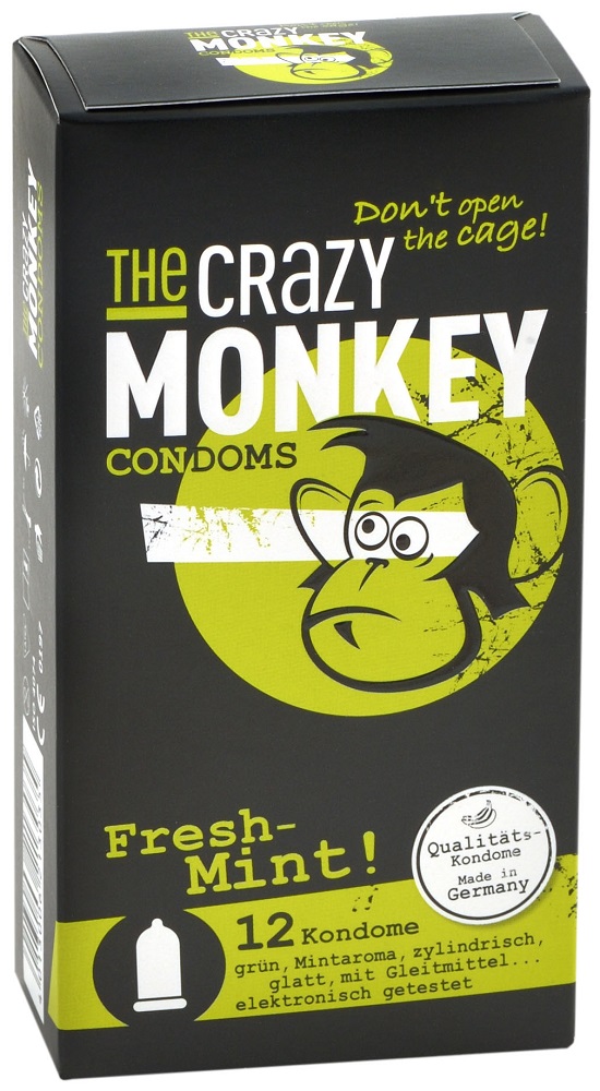 The Crazy Monkey Fresh Mint! Condooms