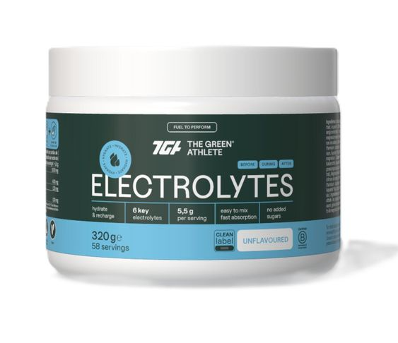 The Green Athlete Elektrolytes Unflavoured Poeder afbeelding