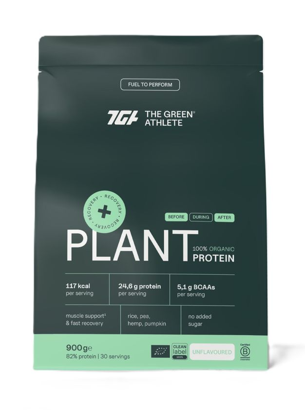 The Green Athlete Plant Protein Unflavoured Bio afbeelding