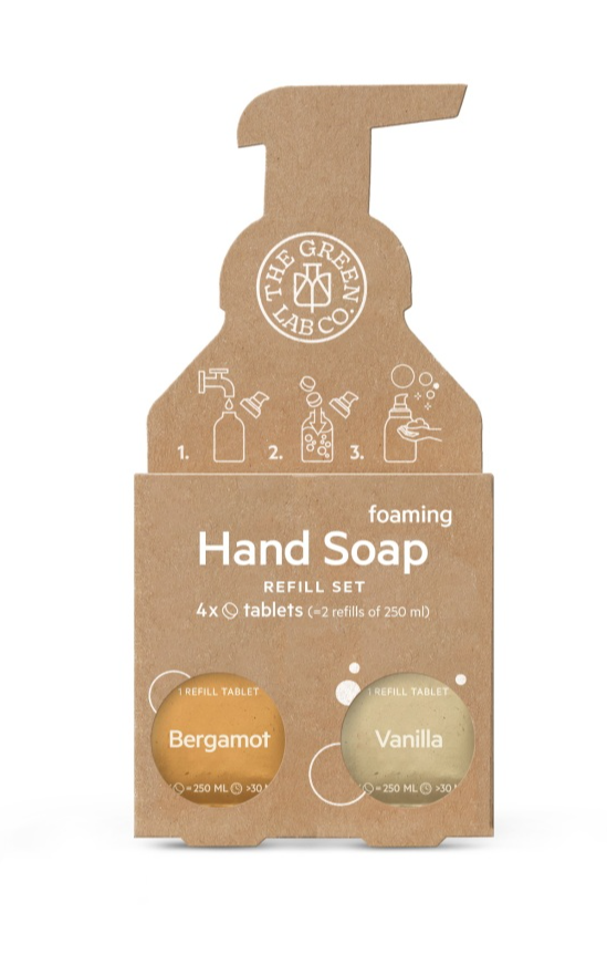 The Green Lab Co. Navulset Handzeeptabletten Bergamot & vanille afbeelding