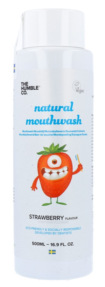 The Humble Co. Natural Mouthwash Strawberry Kids afbeelding