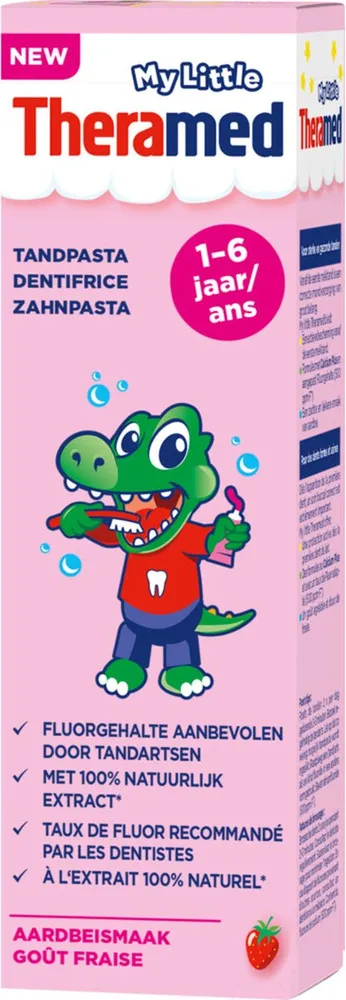 Theramed Junior Tandpasta 1-6 Jaar Aardbei afbeelding