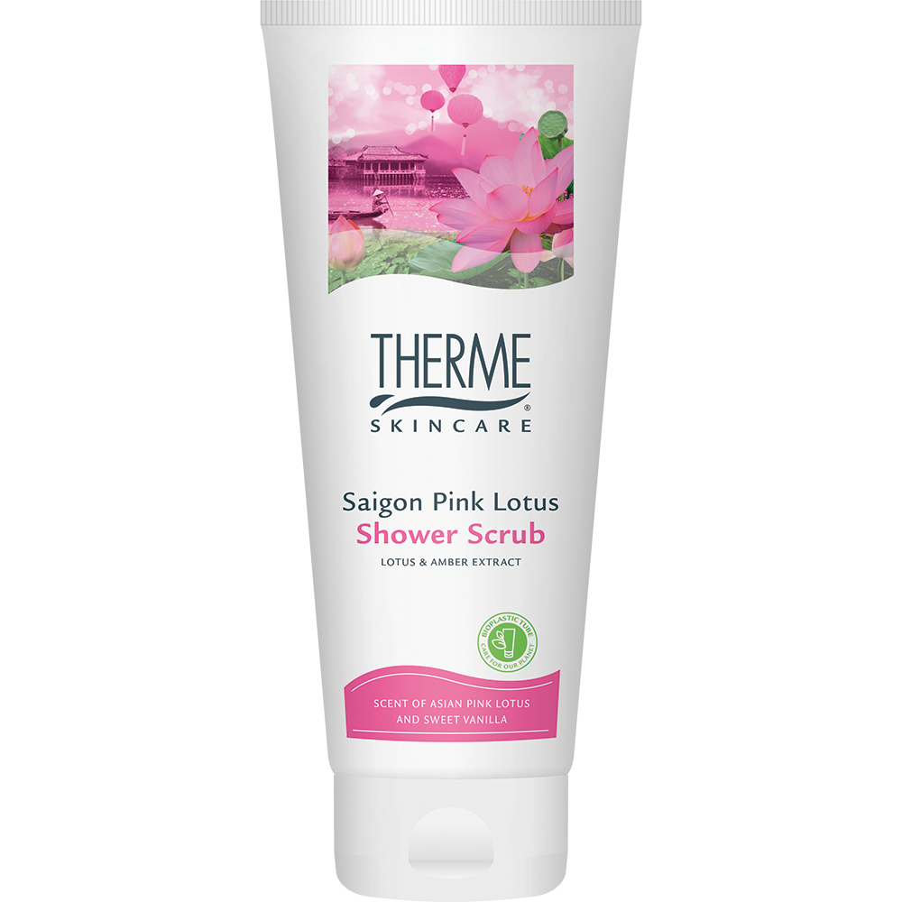 Therme Saigon Pink Lotus Shower Scrub