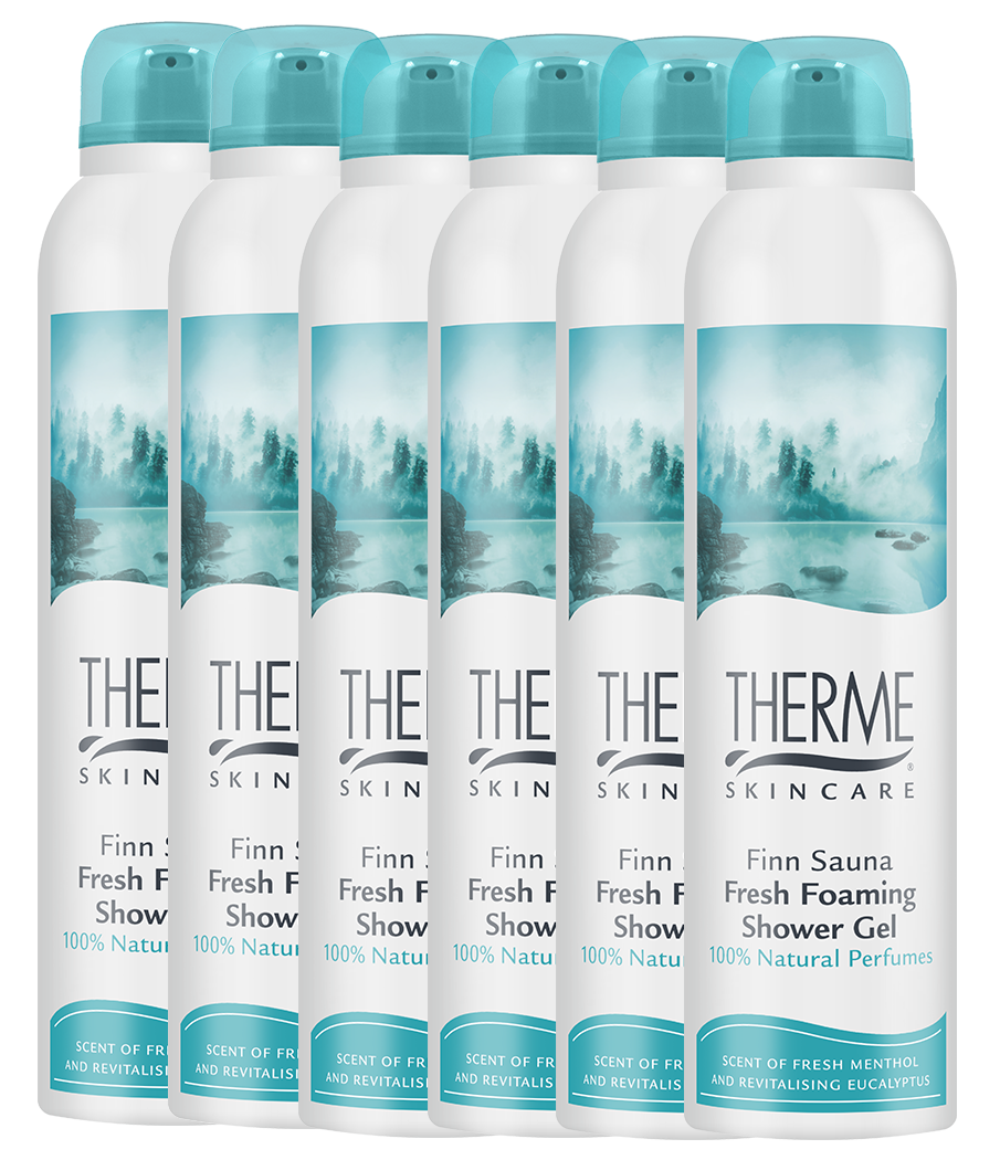 Therme Finn Sauna Fresh Foaming Shower Gel Multiverpakking