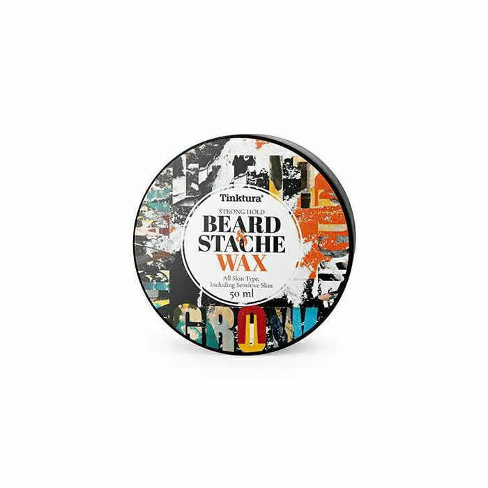 Tinkura - Baard & Snor wax - Beard & Stache wax - Alle huidtypes - Natuurlijk - Cocos - Jojoba - Hibiscus