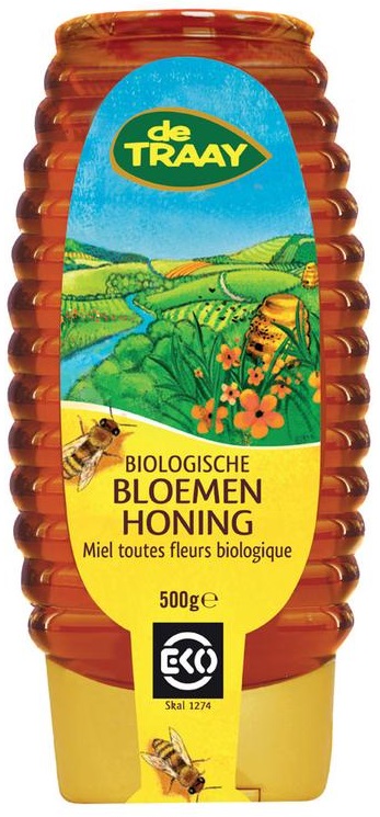 De Traay Bloemenhoning EKO Knijpfles