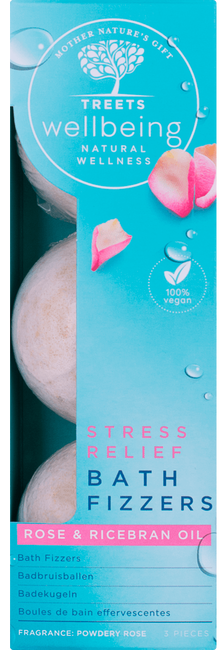 Treets Wellbeing Bath Fizzers Stress Relief