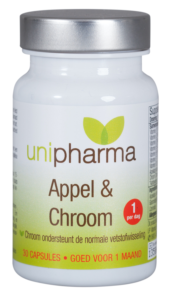 Unipharma Slank Appel & Chroom Capsules 30st
