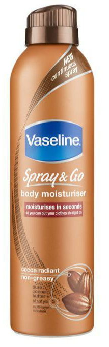 Vaseline Spray & Go Body Moisturiser Spray Cocoa Radiant afbeelding