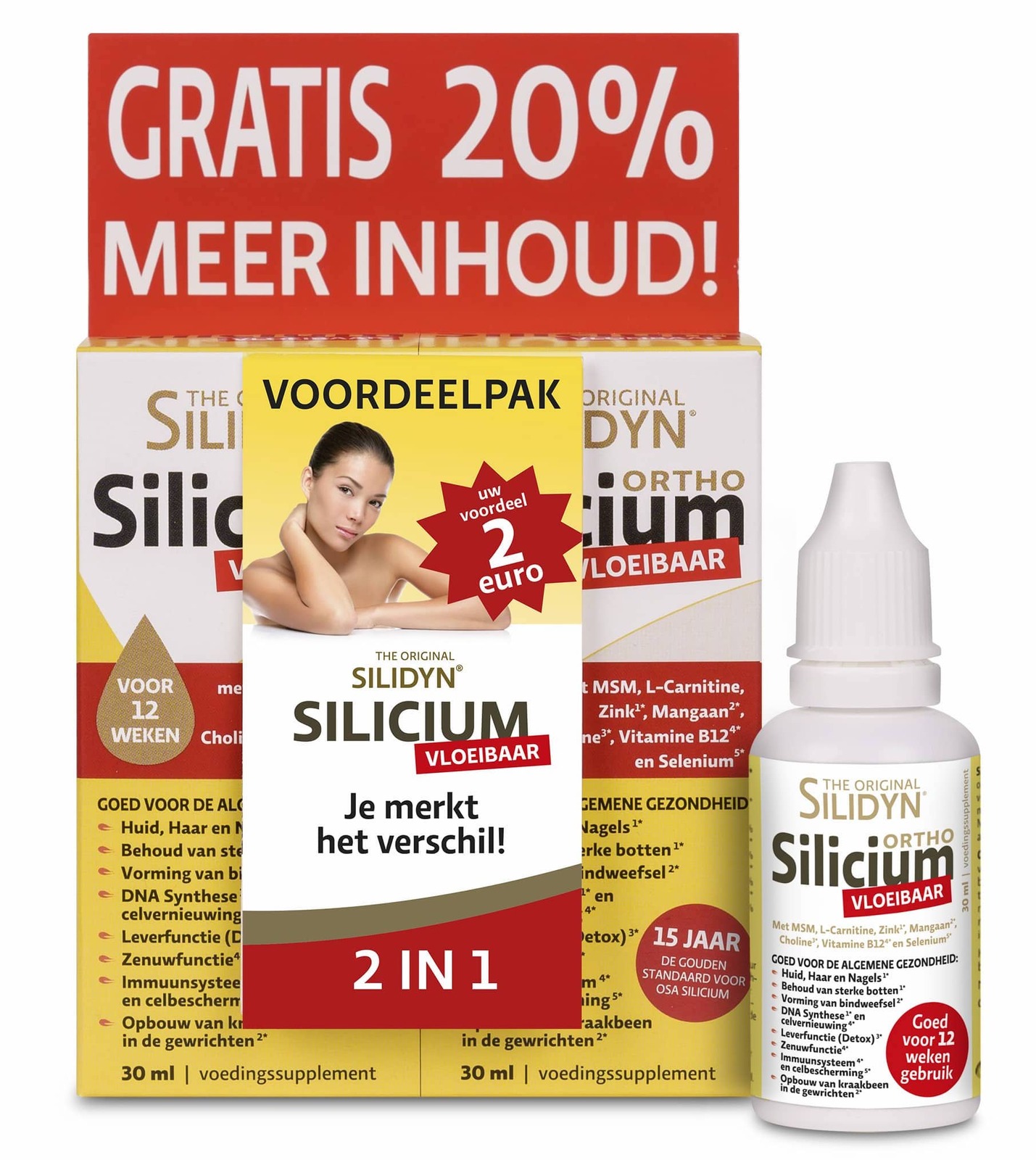 Vedax Silidyn Silicium Druppels Duoverpakking 2x30ml