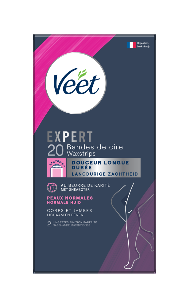 Veet Expert Koude Waxstrips Benen & Lichaam Normale Huid