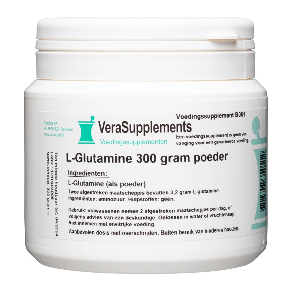 VeraSupplements L Glutamine Poeder afbeelding