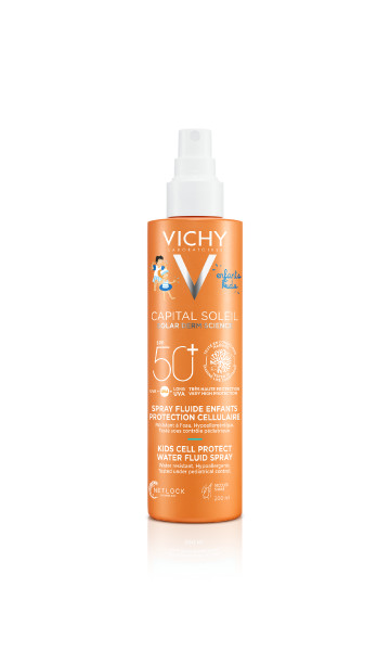 Image of Vichy Cell Protect Fluïde Spray Kids SPF50+ - zonnebrand voor kinderen - voor lichaam en gezicht 