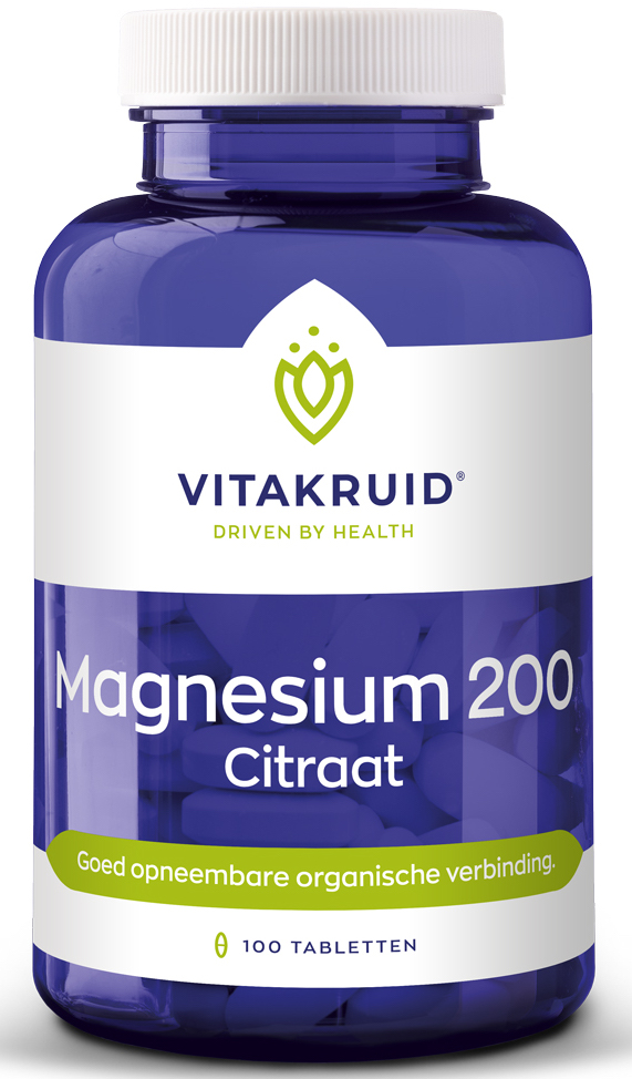 Vitakruid Magnesium 200 Citraat Tabletten