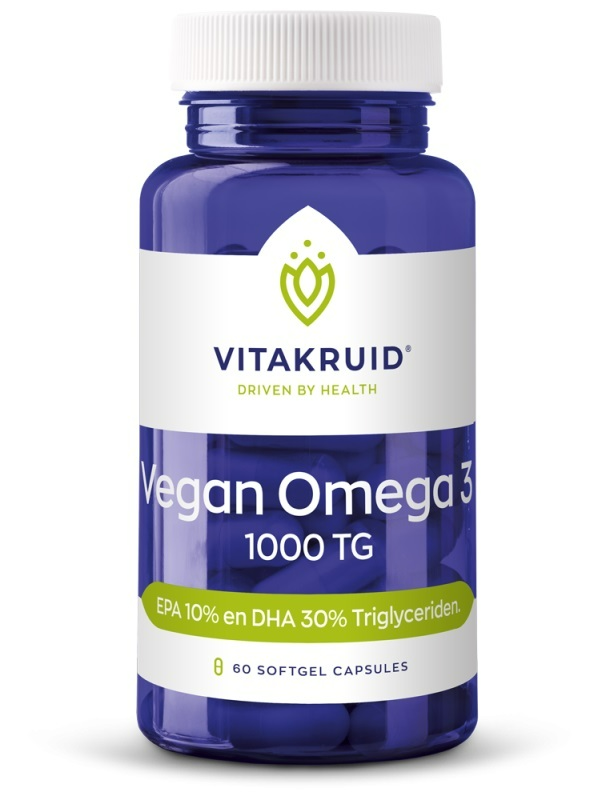 Afbeelding van Vitakruid Vegan Omega 3 Triglyceride Capsules