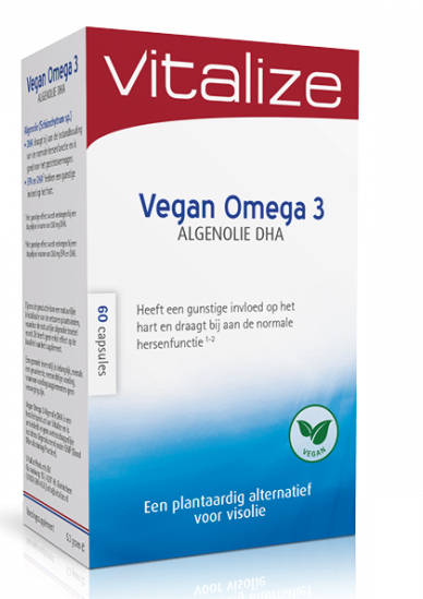 Afbeelding van Vitalize Vegan Omega 3 Algenolie DHA Capsules
