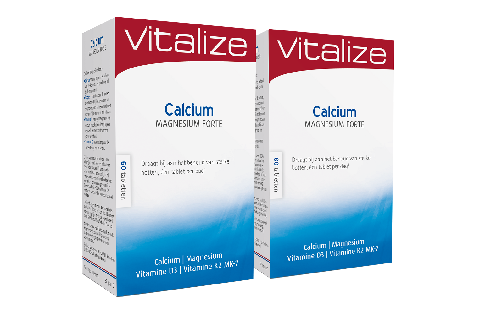 Vitalize Calcium Magnesium Forte Tabletten Voordeelverpakking