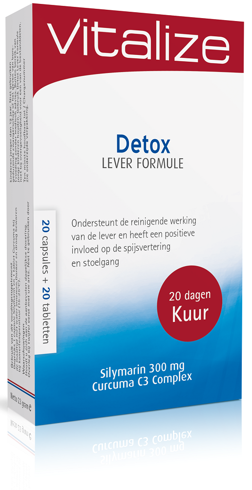 Vitalize Detox Lever Formule 20 Capsules + 20 Tabletten