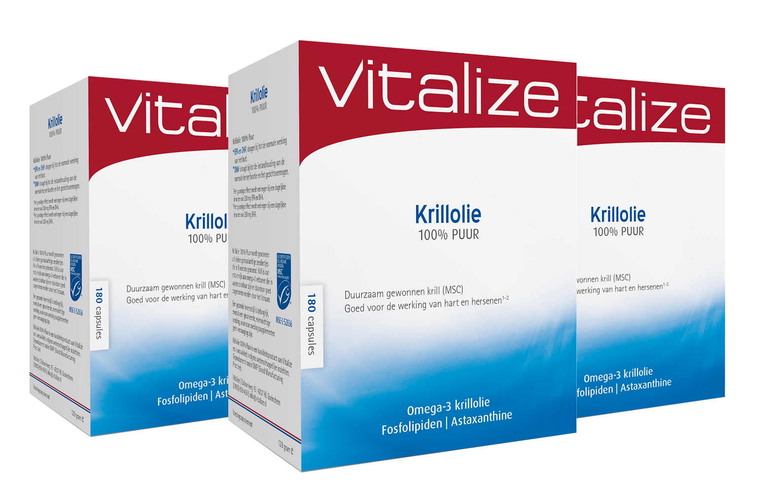 Afbeelding van Vitalize Krillolie 100% Puur Capsules Voordeelverpakking