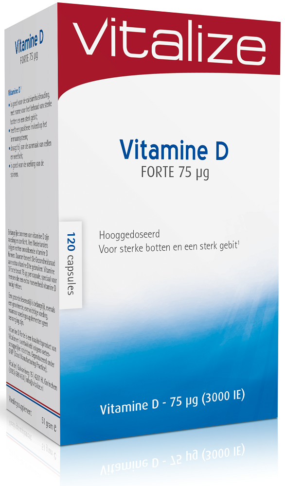 Vitalize Vitamine D Forte 75mcg Capsules 120st