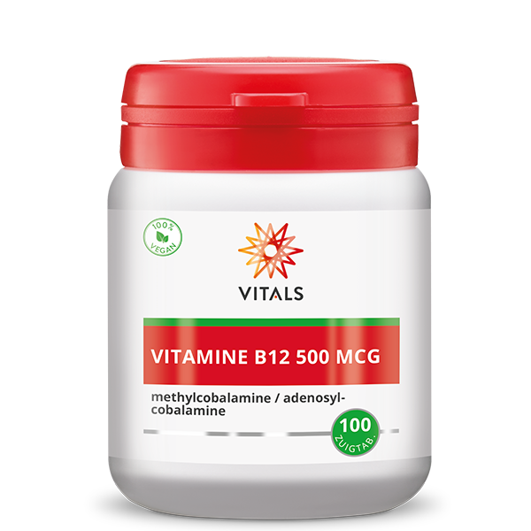 Vitals Vitamine B12 500mcg Zuigtabletten