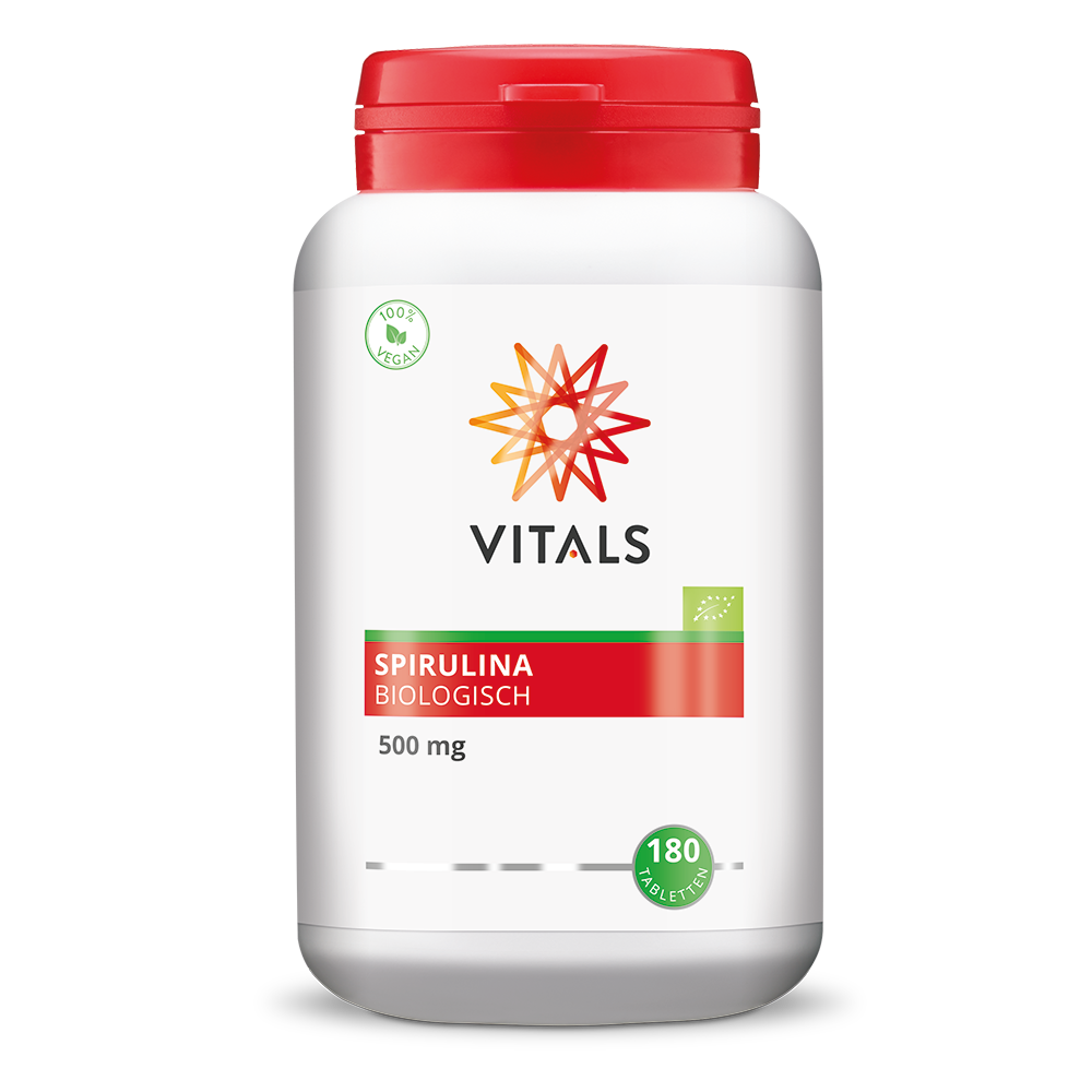 Vitals Spirulina Biologisch 500mg Tabletten afbeelding