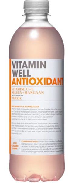Vitamin Well Antioxidant Vitamine C + E Seleen + Mangaan Perzik