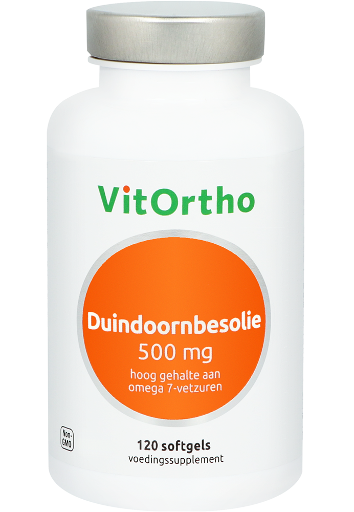 Afbeelding van VitOrtho Duindoornbesolie 500mg Softgels