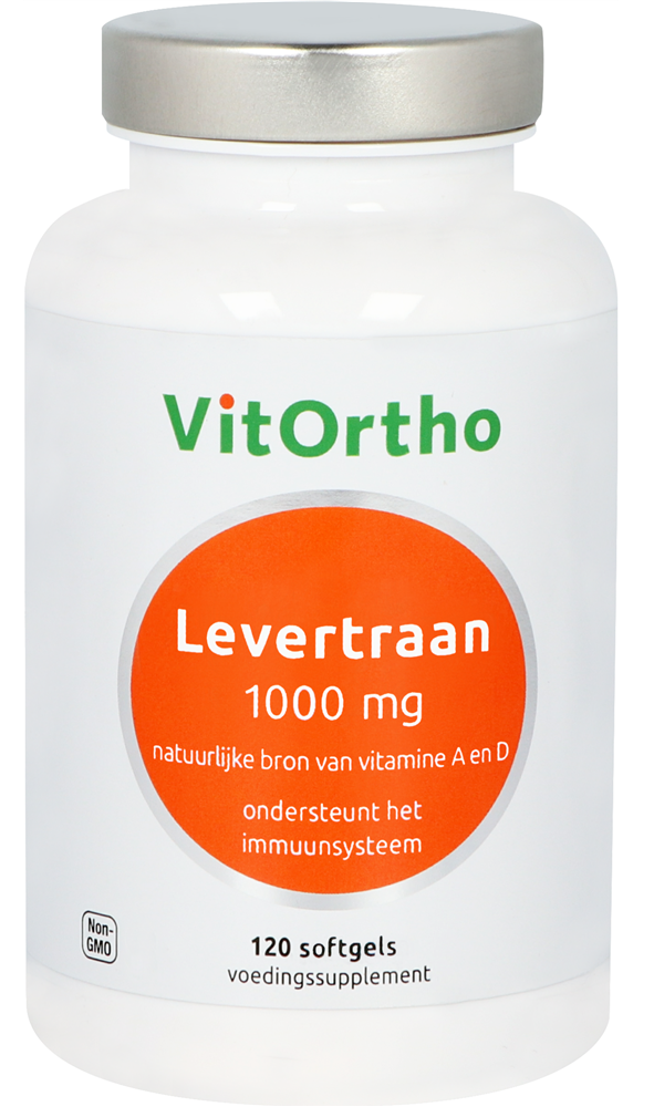 Afbeelding van VitOrtho Levertraan 1000 mg Softgels