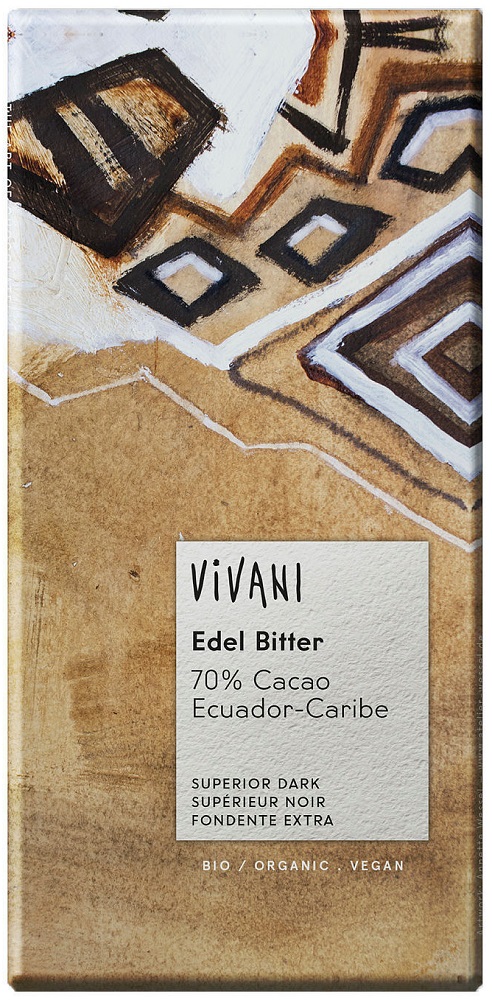 Vivani Chocoladereep Puur 70% Cacao Ecuador