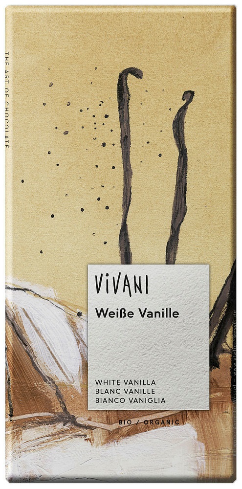 Vivani Chocoladereep Wit met Vanille