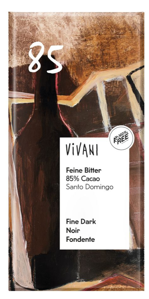 Vivani Feine Bitter 85% Cacao Reep afbeelding