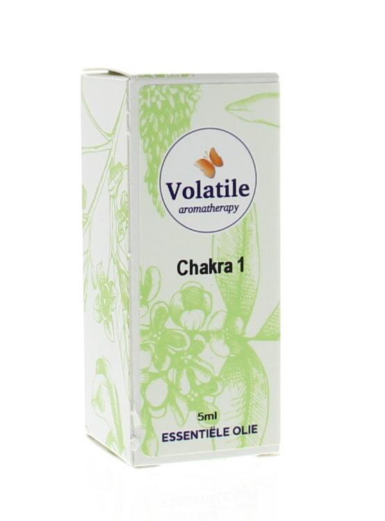Volatile Chakra 1 Stuit-, Basis- Of Wortelchakra Olie 5ml