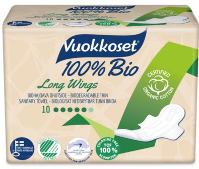 Vuokkoset Maandverband Long Wings Bio