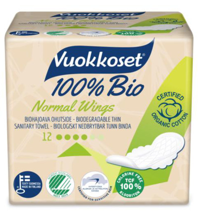 Image of Vuokkoset Maandverband Normal Wings Bio 