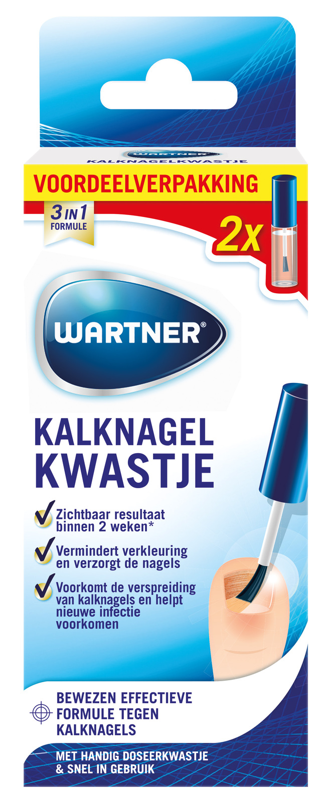Wartner Kalknagelkwastje Duoverpakking Wartner Kalknagelkwastje Duoverpakking